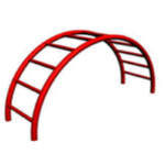 ESCALERA PARA DOMINADAS CURVO